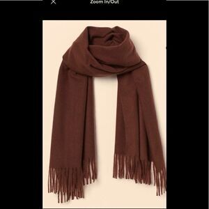 🎁Heather Micro Fleece  Fashion Brown Scarf one Size fits